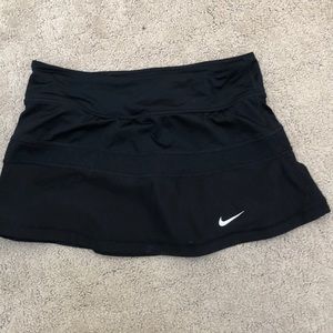 black tennis skort